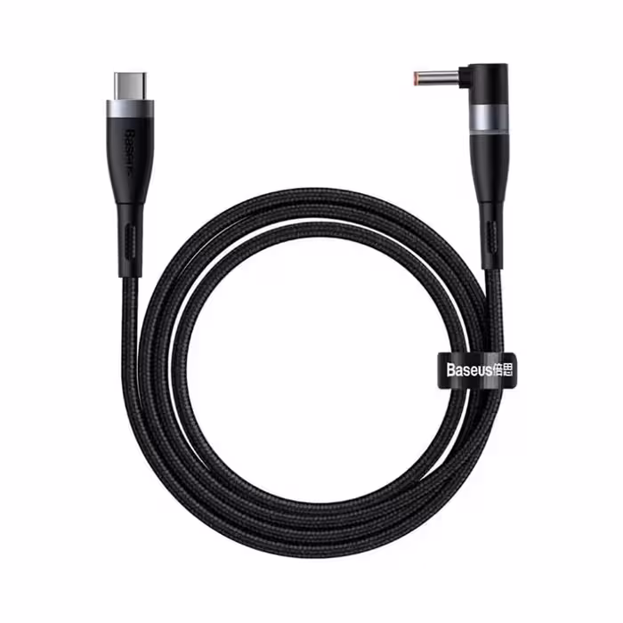 کابل شارژر مگنتی لپ تاپ لنوو بیسوس Baseus Zinc Lenovo Type C to DC CATXC-T01 طول 2 متر توان 100 وات