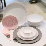 GOLDEN OPAL گلدن اپال سرویس ارکوپال  26 پارچه گرد دیوالی گلریز صورتی زینو   8925