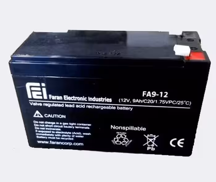 باتری 12 ولت 9 آمپر فاران