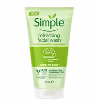 ژل شستشوی صورت سیمپل Simple مدل Refreshing مناسب انواع پوست 150 میلی‌لیتر