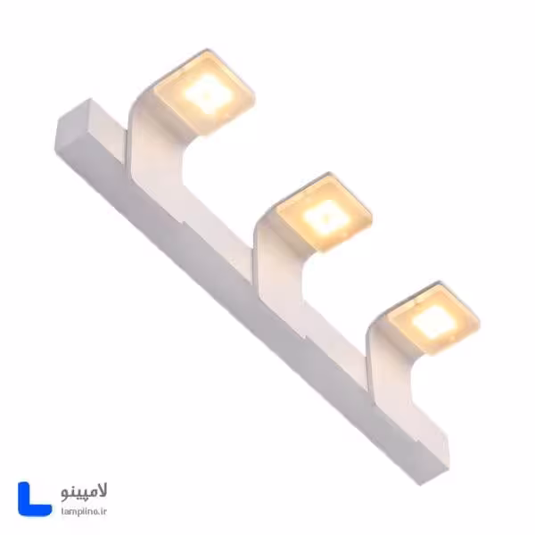 چراغ دیواری بالا آینه و بالا تابلو روشا سفید 48 cm مدل A1501-3