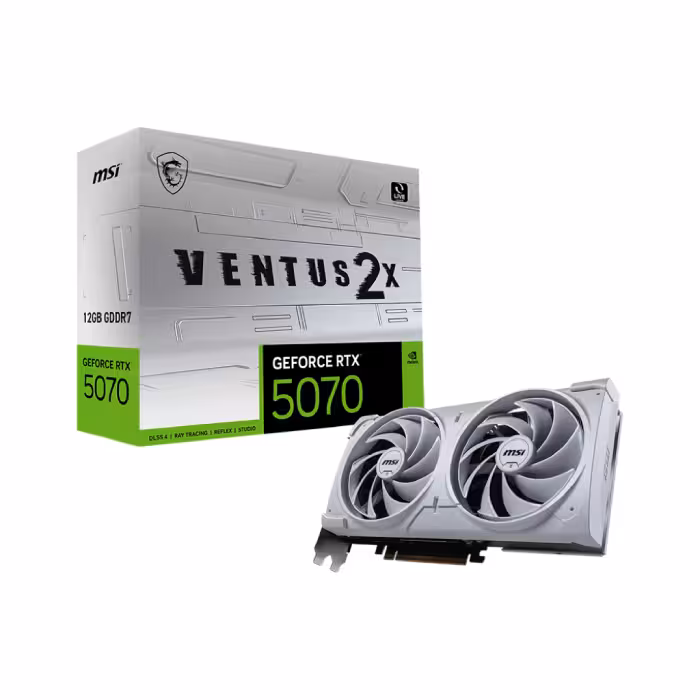 کارت گرافیک ام اس آی مدل GeForce RTX™ 5070 12G VENTUS 2X WHITE