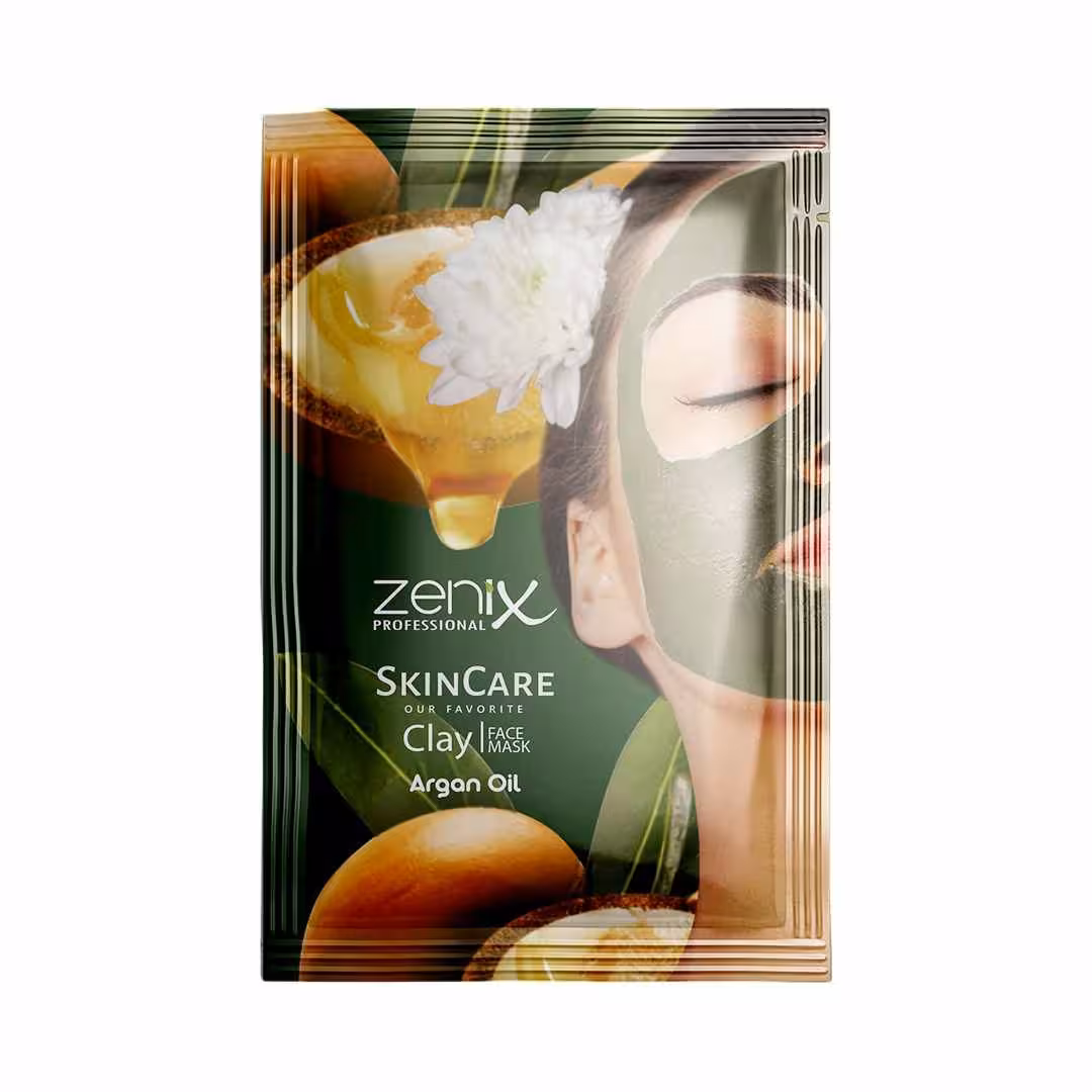 مشخصات، خرید و قیمت ماسک شاداب کننده خاک رس و روغن آرگان زنیکس Zenix ساشه ای ⭐️ ویان مارکت