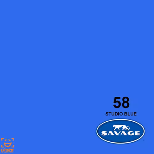 فون کاغذی آبی کروماکی Savage Studio Blue 58