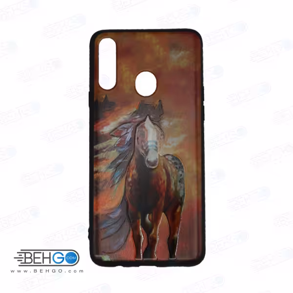 قاب گوشی سامسونگ A20S کاور سامسونگ A20S قاب فانتزی گوشی سامسونگ SM-A207F/DS با عکس اسب قرمز ، طرح 19 محافظ ا20 اس گوشی موبایل سامسونگ New Red Horse Phone Case For Samsung A20S