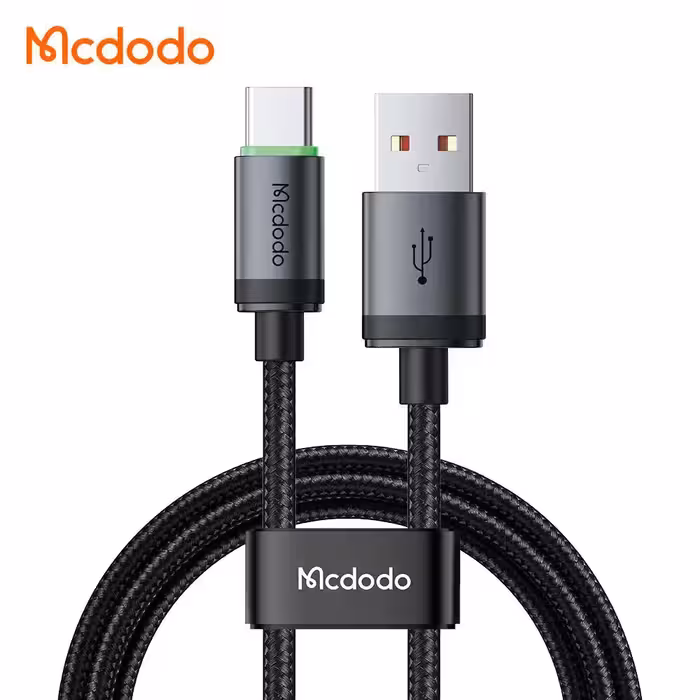 کابل شارژ سریع USB به تایپ سی 60وات 3 آمپر طول 1متر LED دار مک دودو مدل MCDODO CA-3960