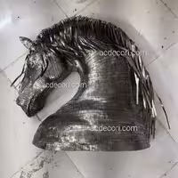 دیوارکوب سر اسب فلزی