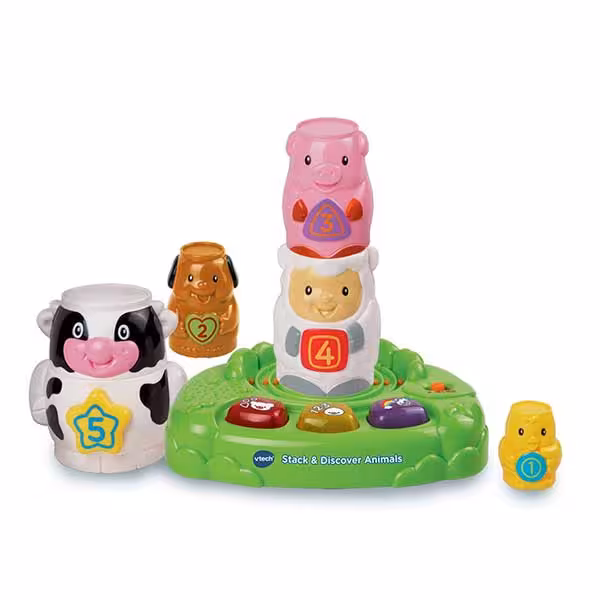 برج حیوانات وی تک Stack& Discover Animals Vtech 143303