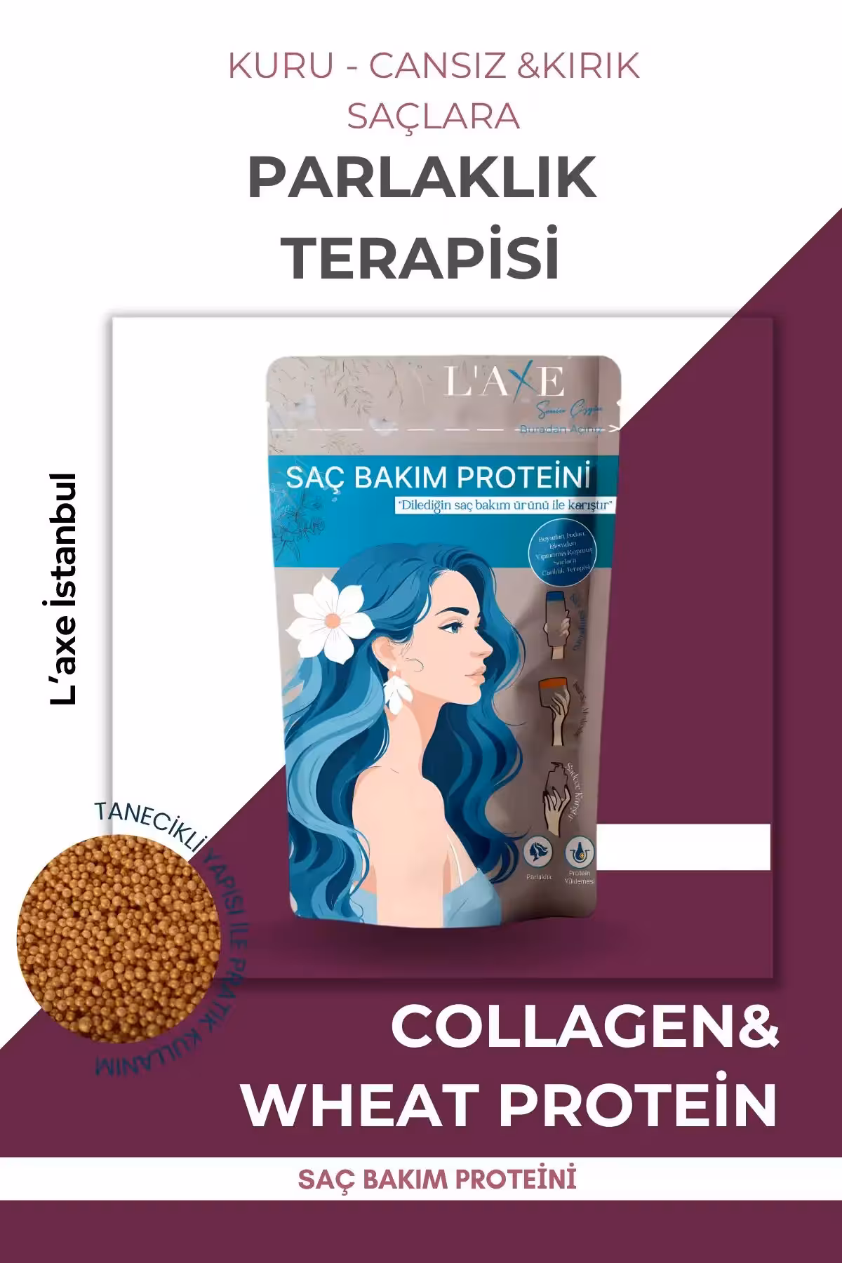 ترکیب ترمیمی برای ایجاد درخشندگی موهای کدر - 8070
