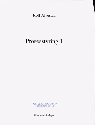 خرید و دانلود نسخه کامل کتاب Prosesstyring 1