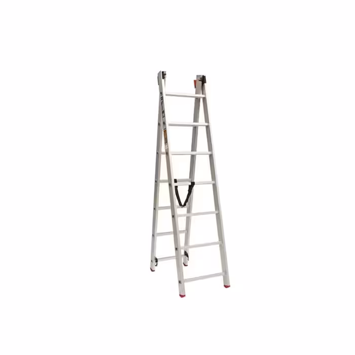 نردبان 2 تکه 14 پله 4 متری آلوم پارس پله مدل اکسلنت