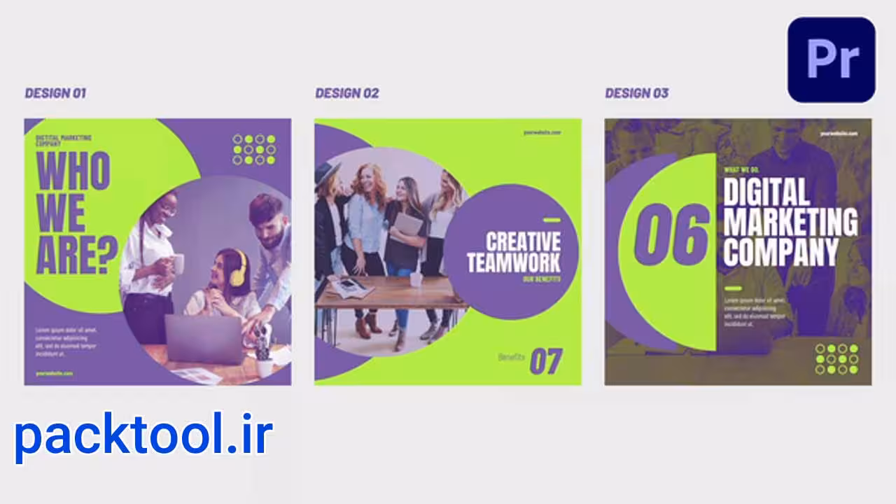 پست ها و استوری های اینستاگرام شرکتی Corporate Instagram Story - پک تول