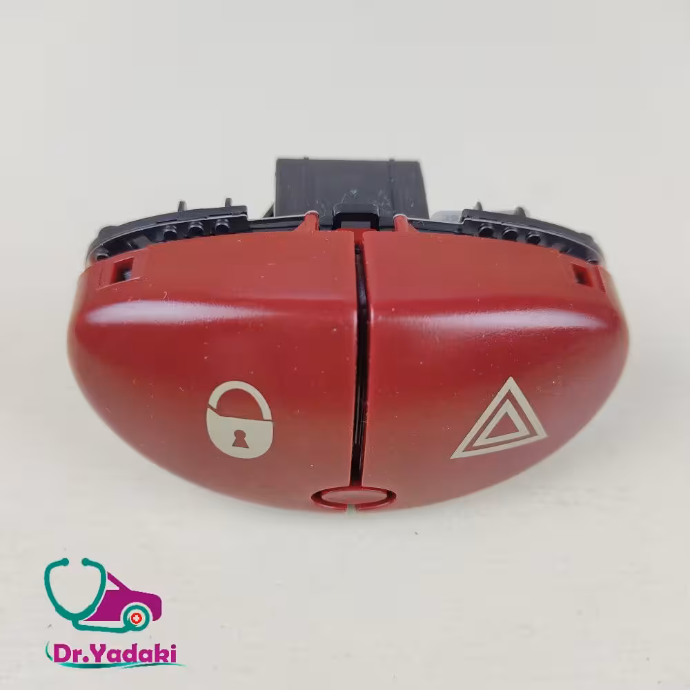 کلید فلاشر دو کاره پژو 206 (هشدار دهنده و قفل کن دربها) شرکتی ایساکو اصل 0941101199