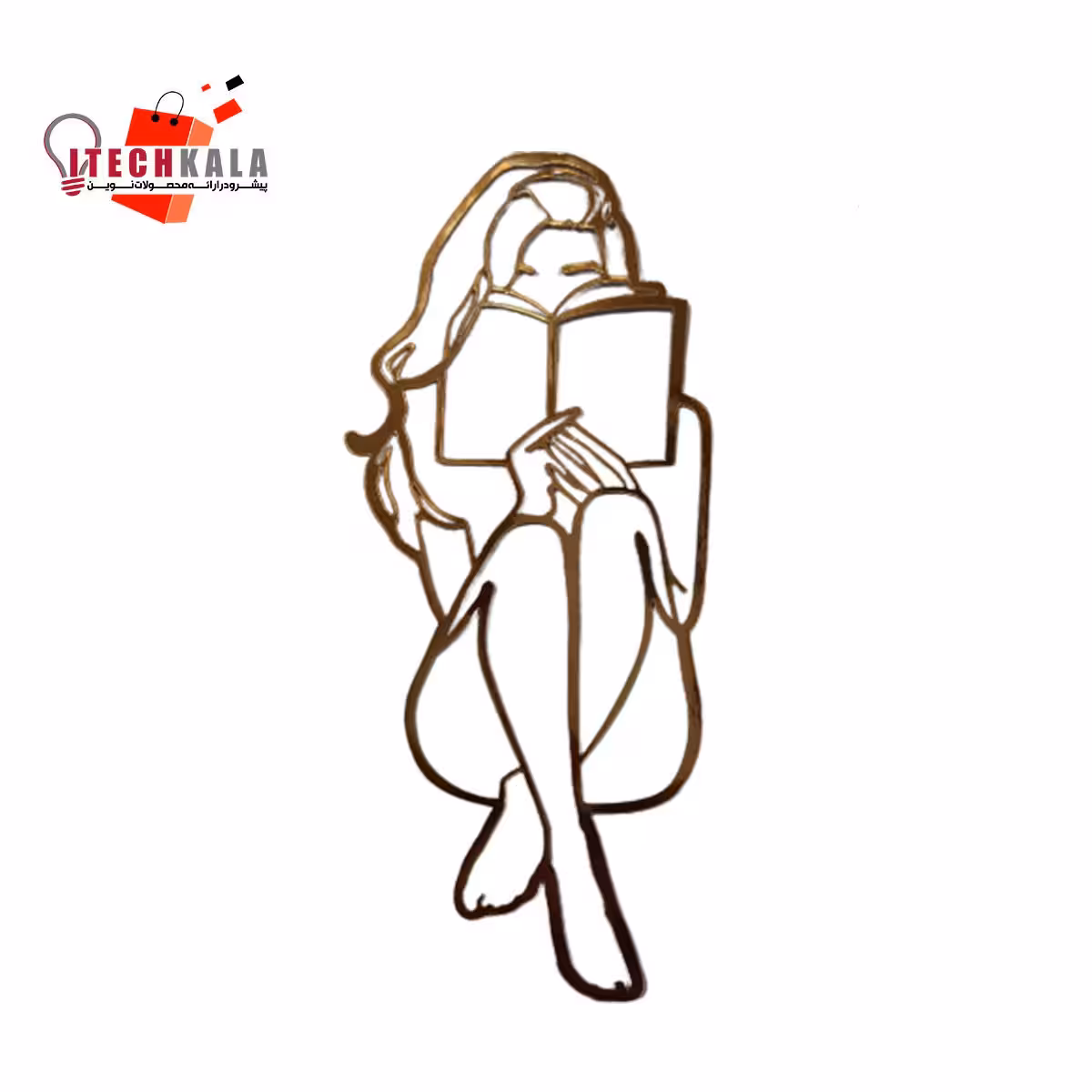 ورق مقوایی طلایی دختر کد 3