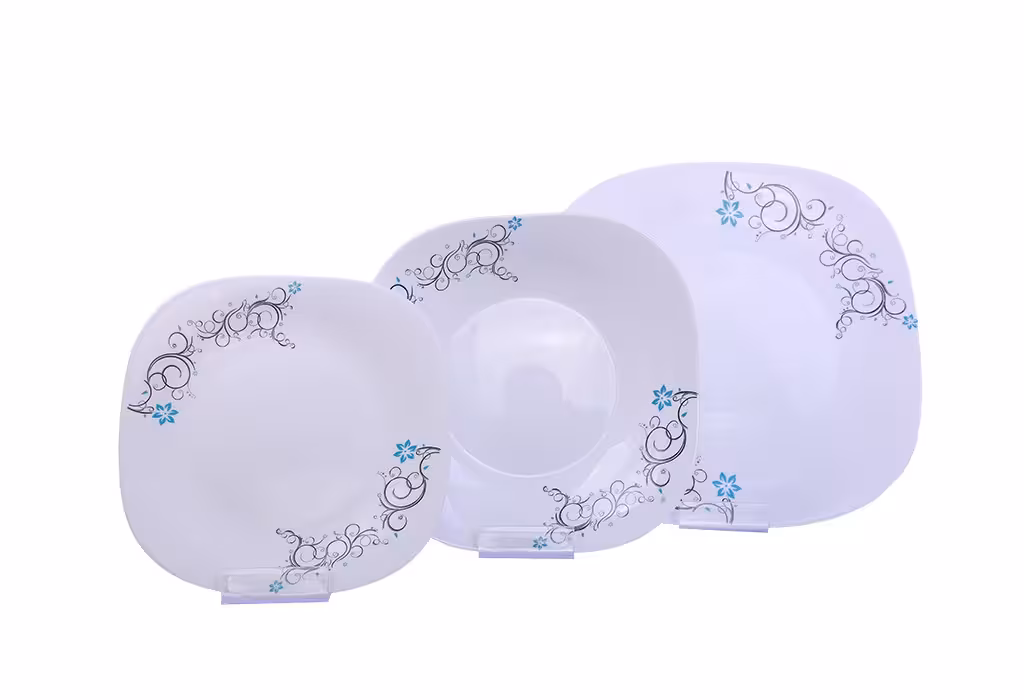 سرویس 6نفره اوپال Leon طرح اینتیمینی آبی