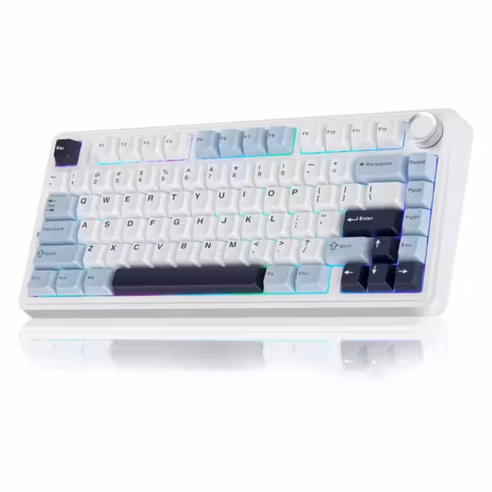 کیبورد گیمینگ سیم دار ، وایرلس و بلوتوثی آئولا مدل AULA F75 Mechanical سوئیچ GREEN