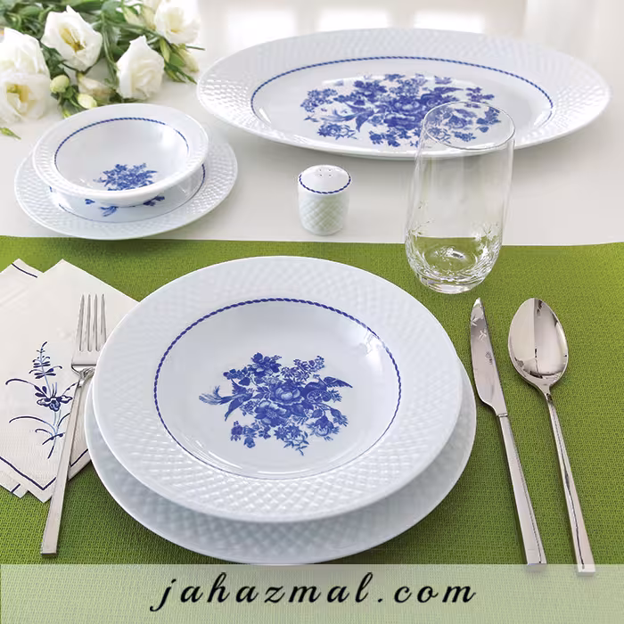 سرویس چینی زرین طرح کاپریس 28 پارچه
