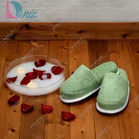 دمپایی حوله ای طرح کرالیچ رنگ صدری