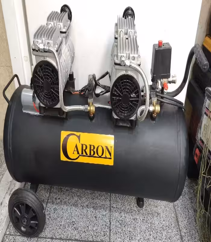 کمپرسور باد 100 لیتری دو موتوره سایلنت کربن مدلm2