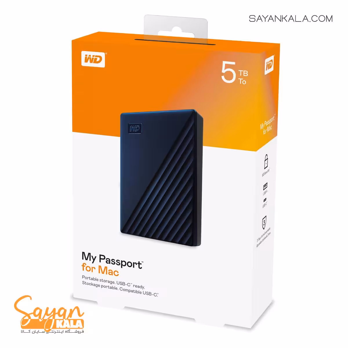 هارداگسترنال وسترن دیجیتال مدل WESTERN DIGITAL 5TB MY PASSPORT