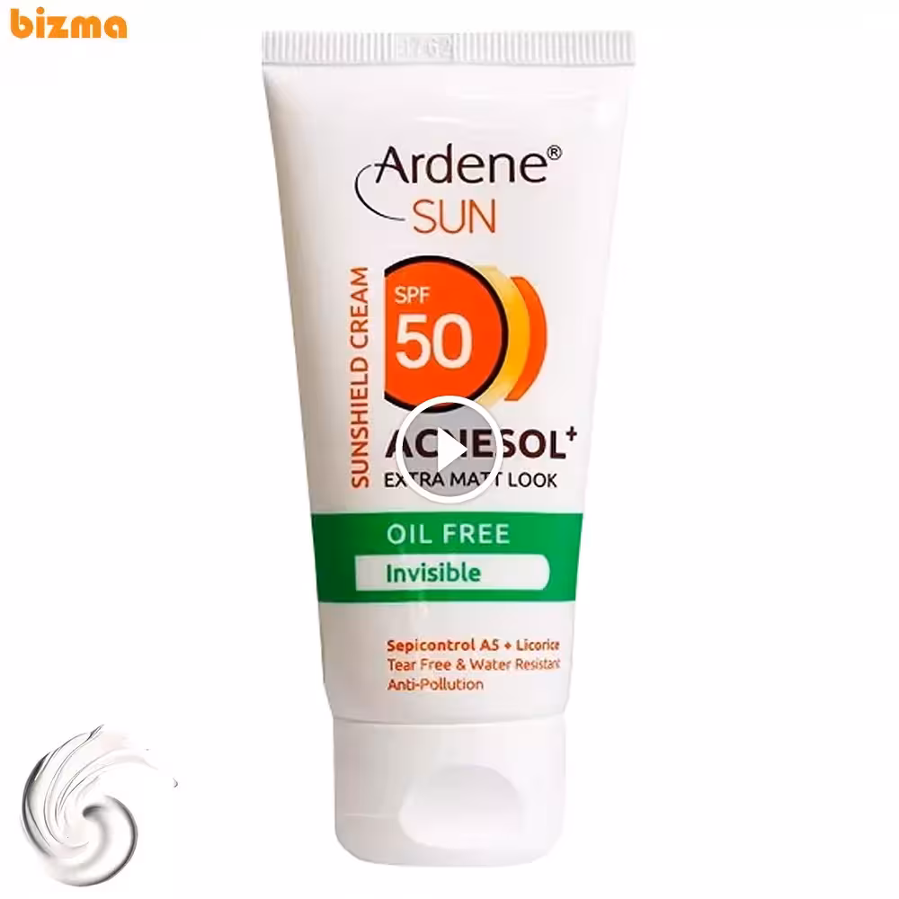کرم ضدآفتاب آردن SPF50 مدل ACNESOL مناسب پوست چرب حجم 50 میلی‌لیتر