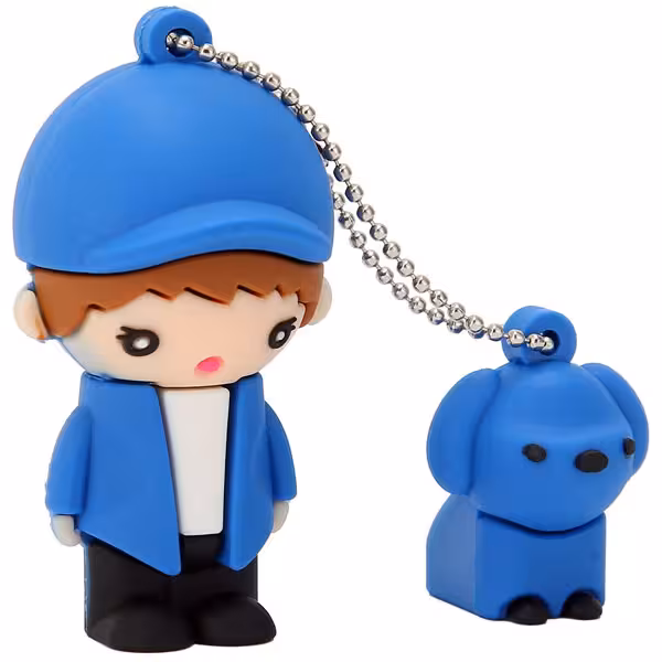 فلش کینگ فست مدل Cute Boy Blue BO-23 با ظرفیت 32 گیگابایت