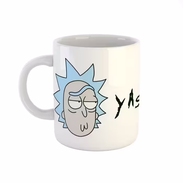 خرید ماگ-لیوان  اسم یاسین  rick and morty کد 1037