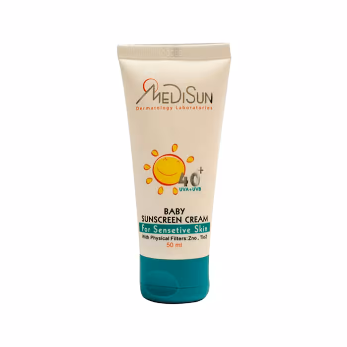 کرم ضد آفتاب کودک مناسب پوست حساس Medisun SPF40