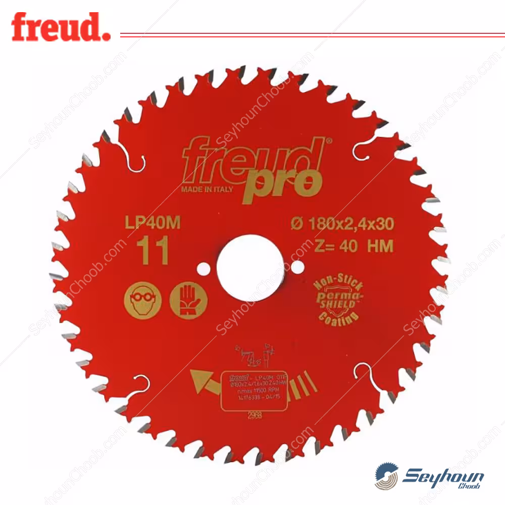 تیغ اره الماسه جنرال بر قطر 18 سانتی متر 40 دندانه فرود مدل LP40M011P