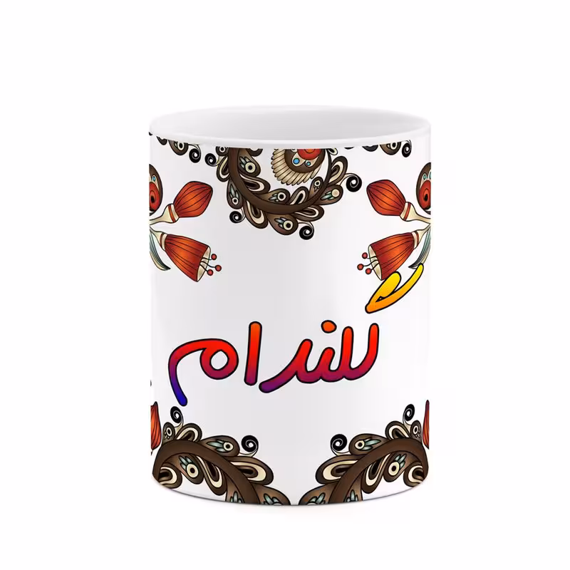 ماگ   اسم گلندام  سنتی گل و بته کد mgh46821
