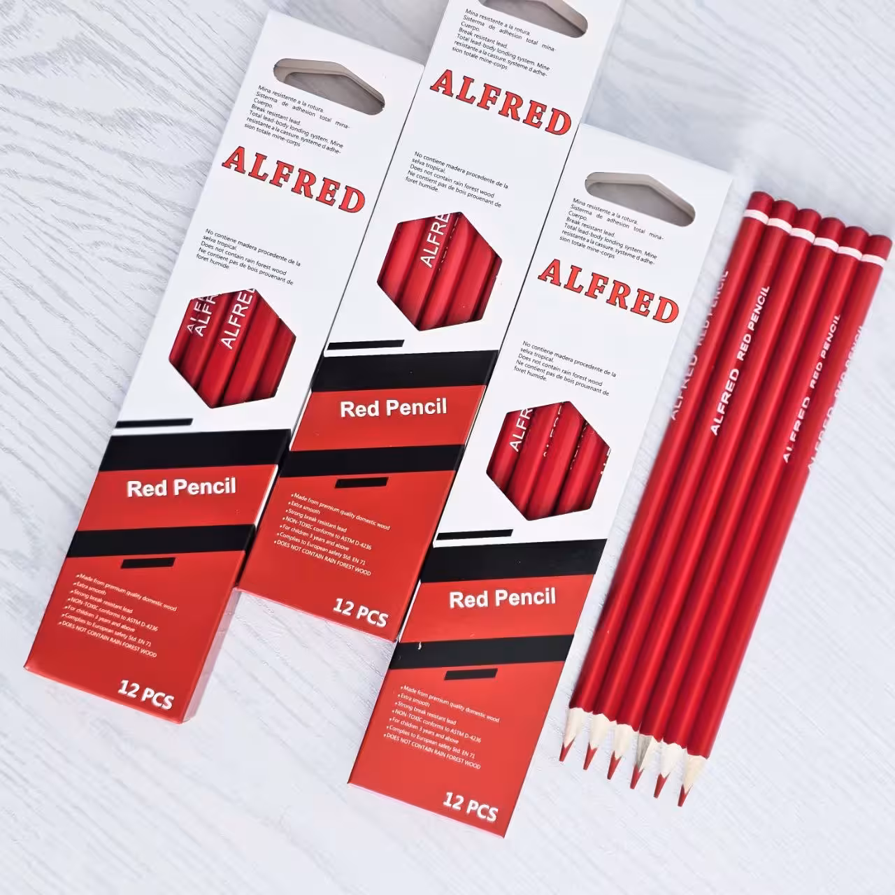 مداد قرمز سه گوش آلفرد