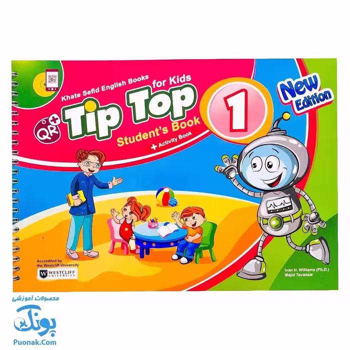 کتاب Tip Top student book 1 & Activity Book سیمی به همراه کتاب کار و کد QR