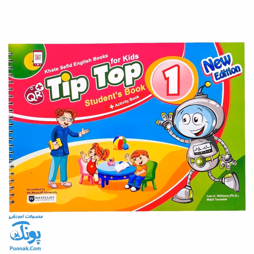 کتاب Tip Top student book 1 & Activity Book سیمی به همراه کتاب کار و کد QR