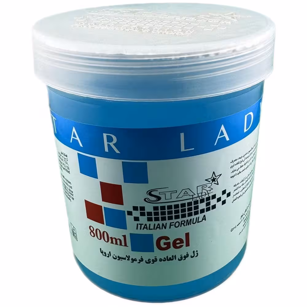 ژل فوق العاده قوی مو سر 800 میلی برند استار لیدی