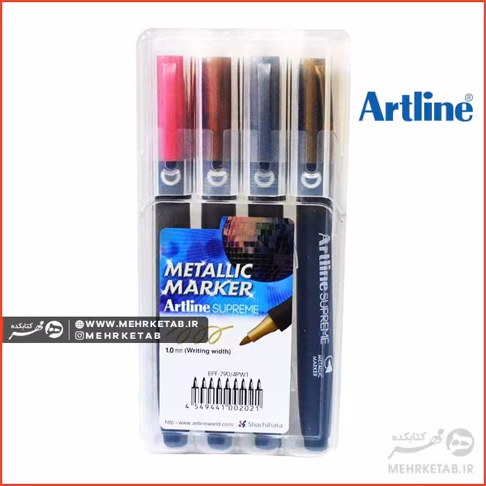 ماژیک متالیک آرتلاین ست 4 تایی Artline Metallic Marker