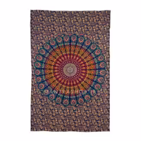 بکدراپ تپستری هندی طرح ماندالا (روتختی یک نفره) کد 365