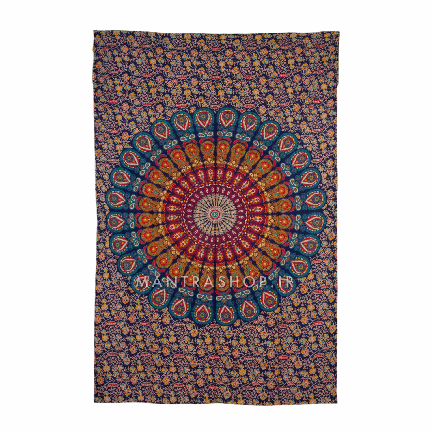 بکدراپ تپستری هندی طرح ماندالا (روتختی یک نفره) کد 365
