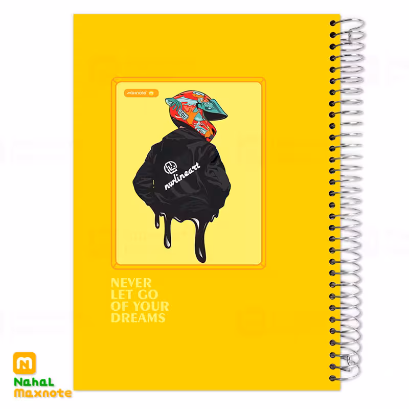 دفتر200 برگ سیمی جلد سخت A4 کد 9272.طرح 7