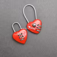 قفل آویز رمزی فانتزی مدل قلب