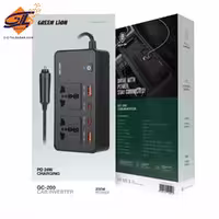 اینورتر فندکی خودرو گرین لاین مدل GREEN LION GC-200 توان 200 وات