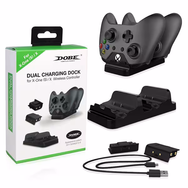 Xbox Dual Charging Dock Dobe – Black