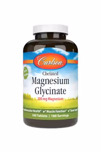 قرص منیزیم گلیسینات Carlson - بسته 180 عددی