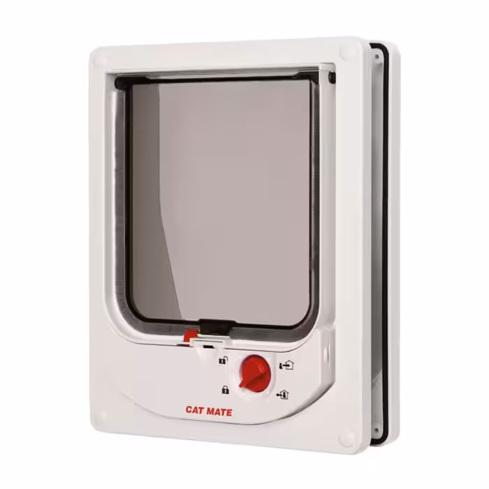 دروازه گربه Cat Mate | درب 4 حالته | مجهز به چیپ و سیستم مغناطیسی | طراحی مقاوم و ایمن | مناسب برای کنترل ورود و خروج حیوانات خانگی