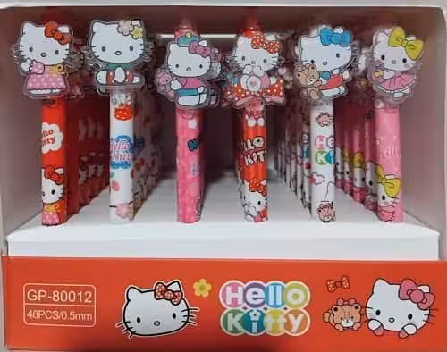 خودکار فانتزی استیکردار یونیکورن و کیتی