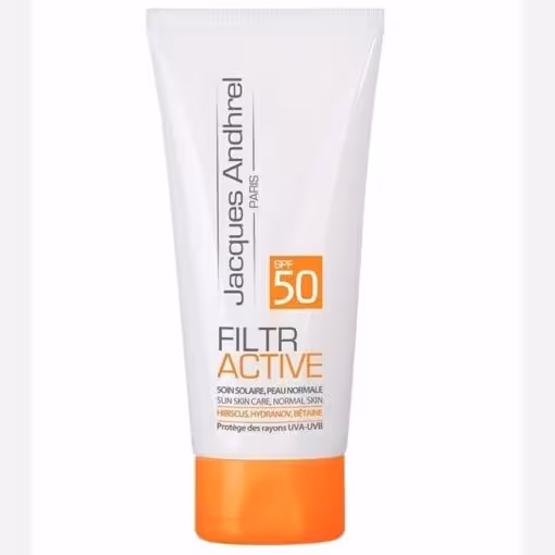 کرم ضد آفتاب بی رنگ ژاک آندرال پاریس با SPF50 مناسب پوست خشک و معمولی حجم 50 میلی لیتر