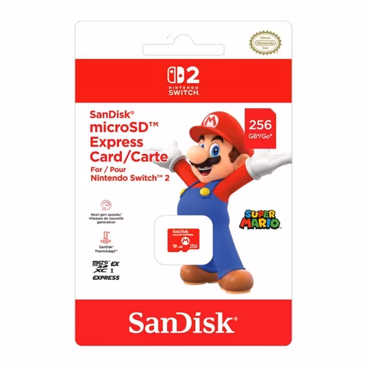 SanDisk MicroSD EXPRESS for Nintendo Switch 2  256GB