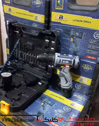 دریل شارژی 12 ولت دو باطری ابی مکس مدل lithum