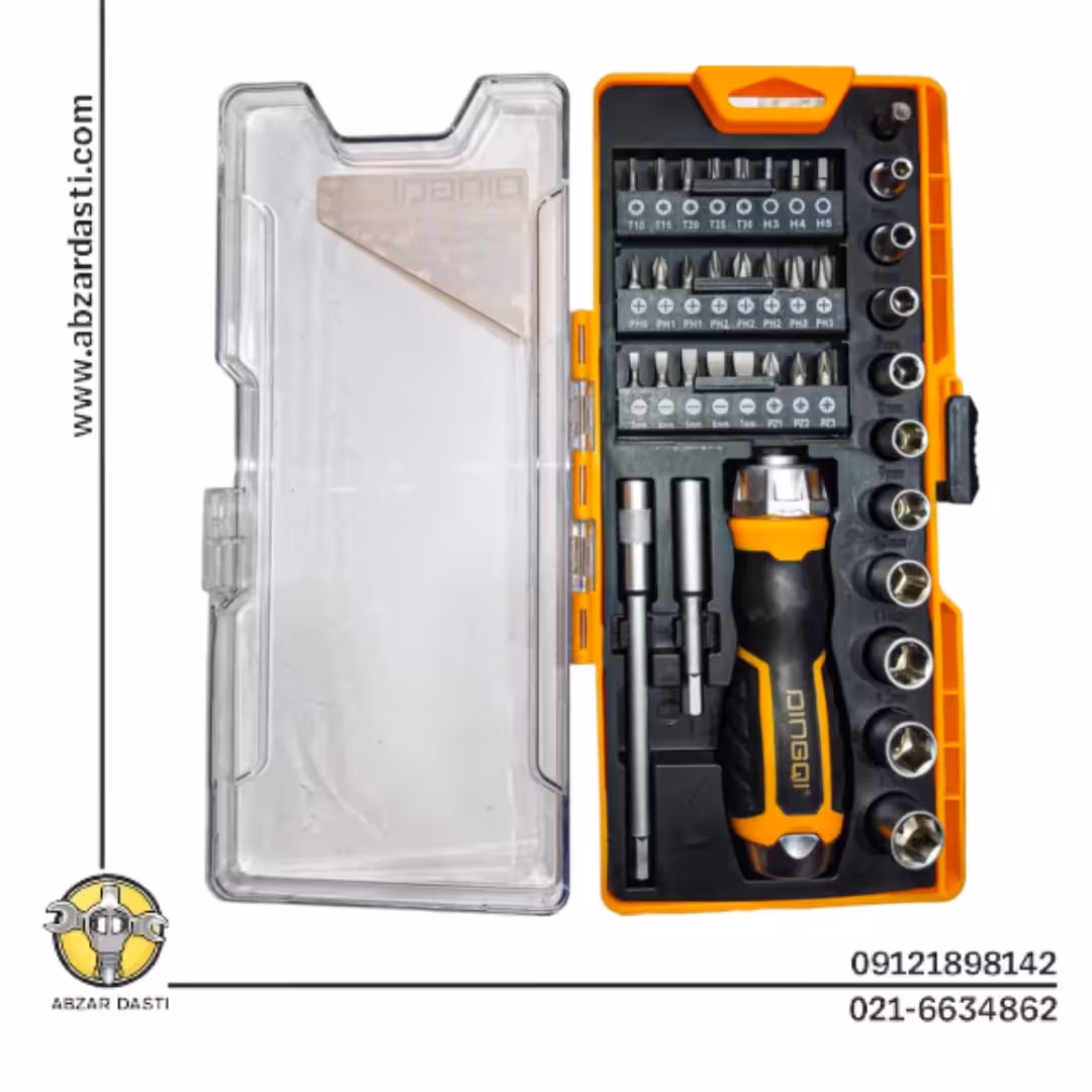 ست پیچ گوشتی جغجغه ای مدل 68638 دینگی