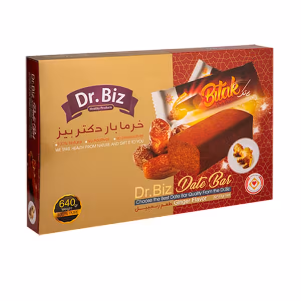 خرما بار زنجبیلی دکتر بیز