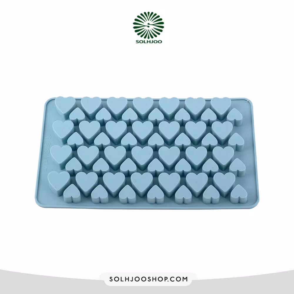 قالب سیلیکون شکلات قلب ریز و درشت 56 خانه